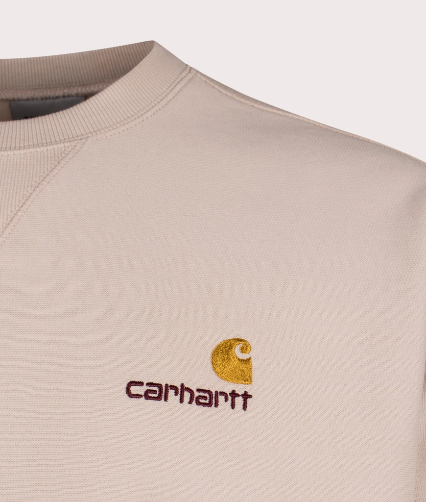 Carhartt WIP Mens Relaxed Fit American Script Sweatshirt